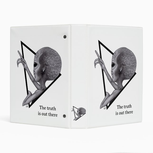 Grey Alien, the truth is out there Mini Binder (Background)