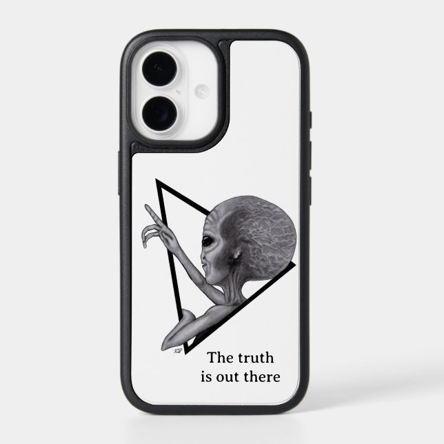 Grey Alien, the truth is out there Otterbox iPhone Case (Back)