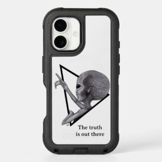 Grey Alien, the truth is out there iPhone 16 Case