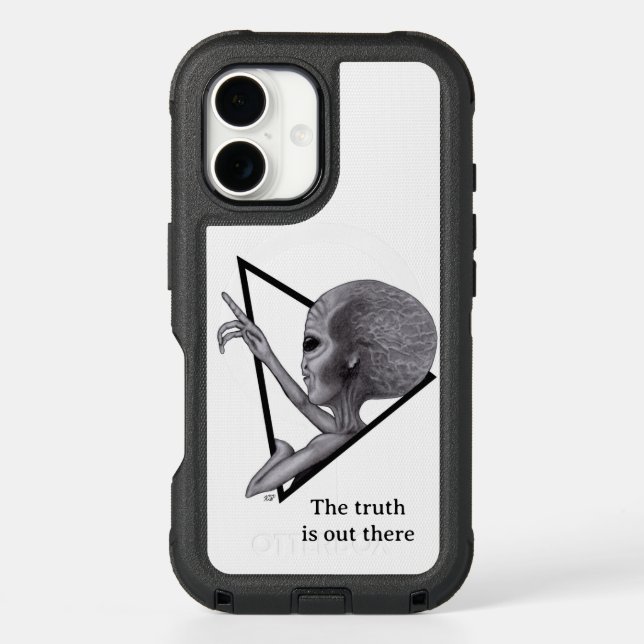Grey Alien, the truth is out there Otterbox iPhone Case (Back)