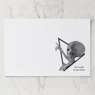 Grey Alien, the truth is out there Paper Pad