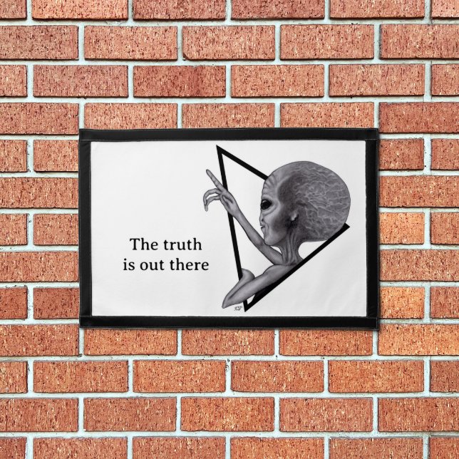 Grey Alien, the truth is out there Pennant (Insitu 1)
