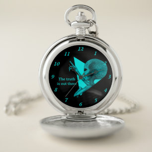 Grey Alien, the truth is out there Pocket Watch