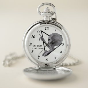 Grey Alien, the truth is out there Pocket Watch
