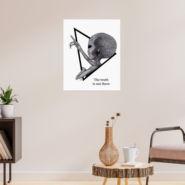 Grey Alien, the truth is out there Poster (Living Room 3)