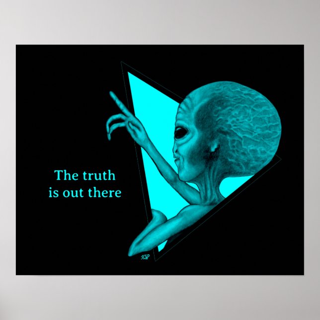 Grey Alien, the truth is out there Poster (Front)