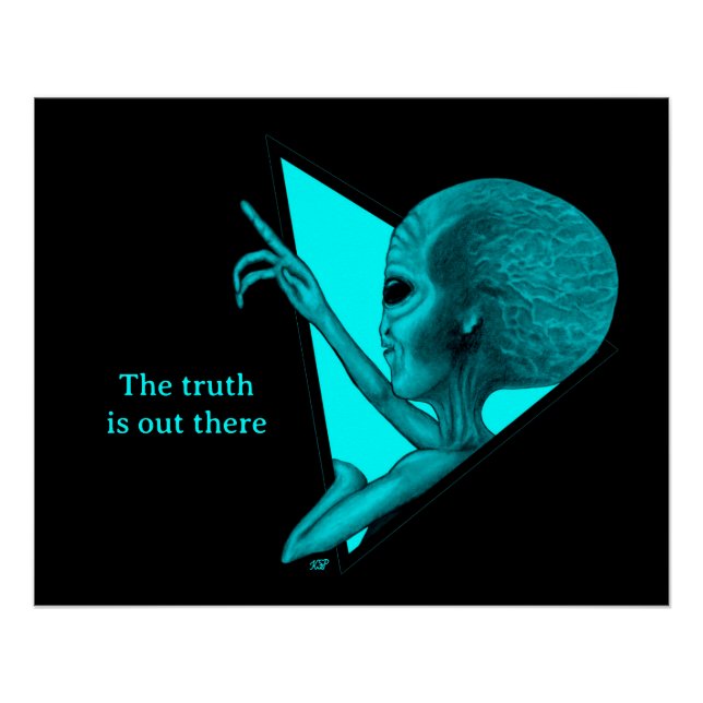 Grey Alien, the truth is out there Poster (Front)