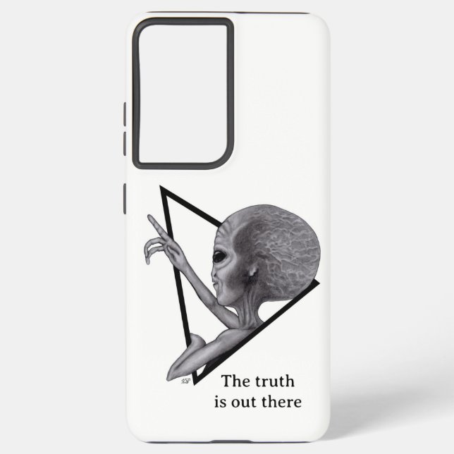 Grey Alien, the truth is out there Samsung Galaxy Case (Back)