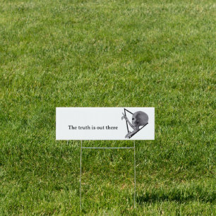 Grey Alien, the truth is out there Sign