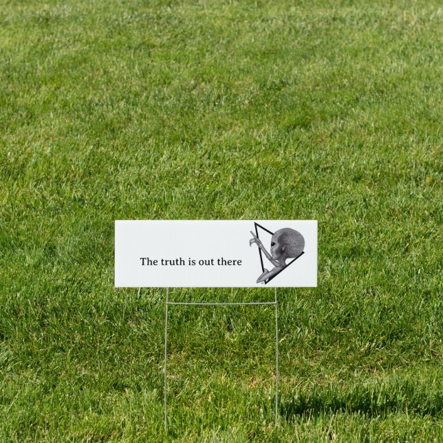 Grey Alien, the truth is out there Sign (Insitu)