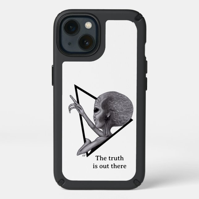 Grey Alien, the truth is out there Speck iPhone 13 Case (Front)