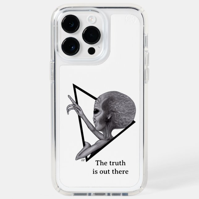Grey Alien, the truth is out there Speck iPhone Case (Front)
