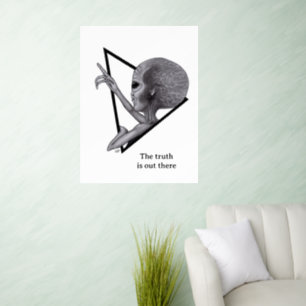 Grey Alien, the truth is out there Wall Decal