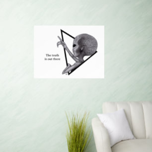 Grey Alien, the truth is out there Wall Decal