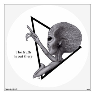 Grey Alien, the truth is out there Wall Decal