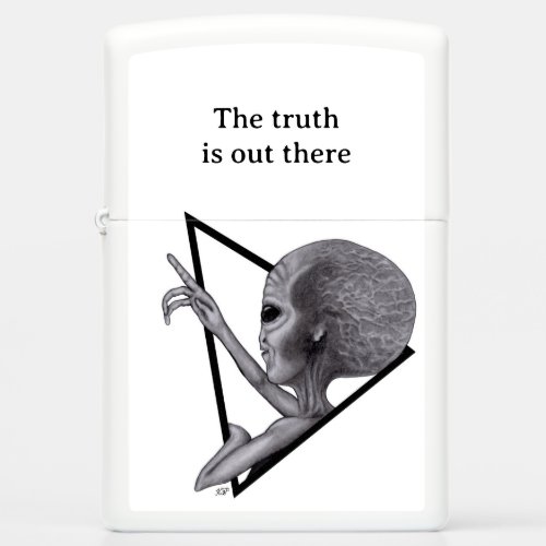 Grey Alien the truth is out there Zippo Lighter