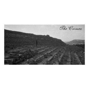 Grey Amphitheater Limestone Quarry in the Crimea Card