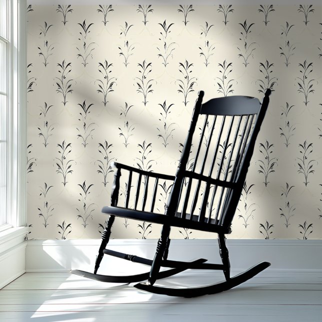 Grey and Beige Floral Style Wallpaper Wallpaper (Creator Uploaded)