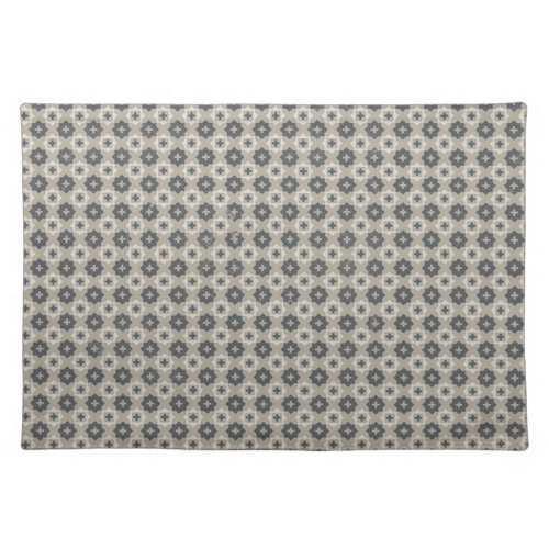 Grey and Beige Mosaic Pattern Placemat
