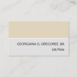 [ Thumbnail: Grey and Beige, Professional Business Card ]