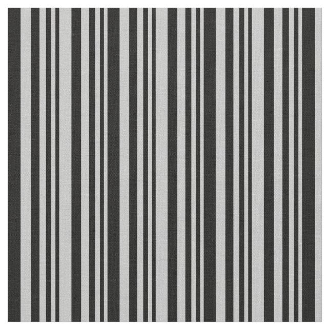 Grey and Black Colored Lines Fabric (Close Up)