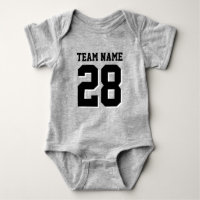 Baby Football Jersey Bodysuit Personalized Jersey Any Team 