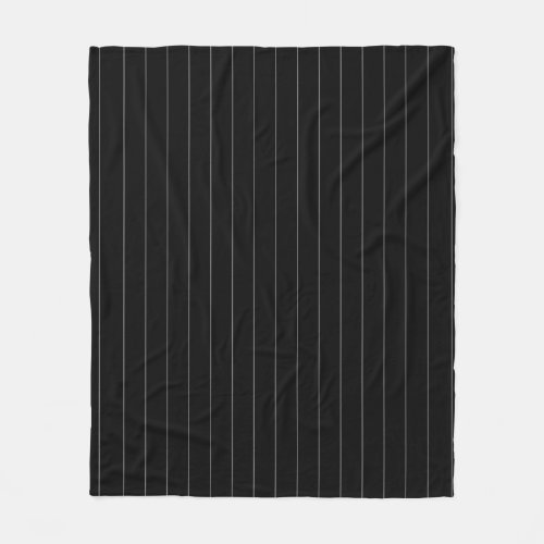 Grey And Black Striped Modern Elegant Template Fleece Blanket