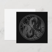 Grey and Black Yin Yang Phoenix (Front/Back)