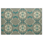 Grey and Blue Abstract Art Fabric