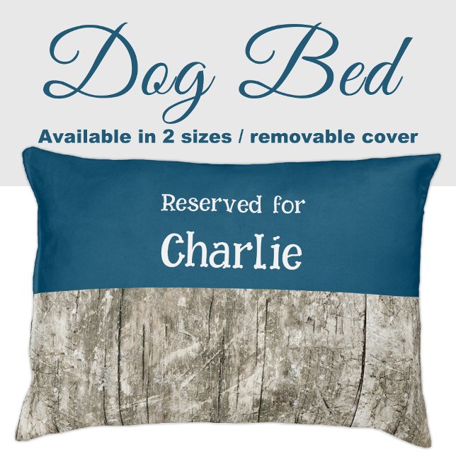 Grey and blue reserved for name pet bed (Creator Uploaded)