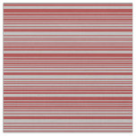 [ Thumbnail: Grey and Brown Colored Striped Pattern Fabric ]