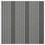 Grey and charcoal five stripes pattern fabric