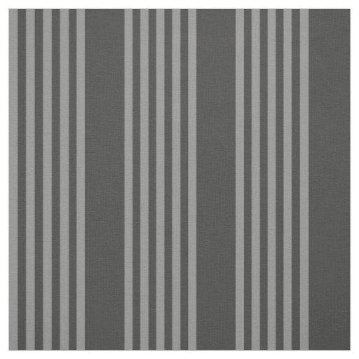 Grey and charcoal five stripes pattern fabric