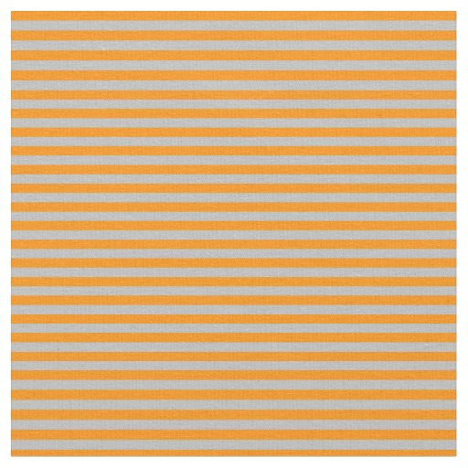 Grey and Dark Orange Lines Fabric