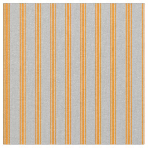 Grey and Dark Orange Striped/Lined Pattern Fabric