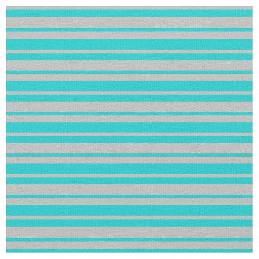 Grey and Dark Turquoise Stripes/Lines Pattern Fabric