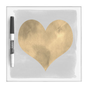 Grey and Gold Dry Erase Board