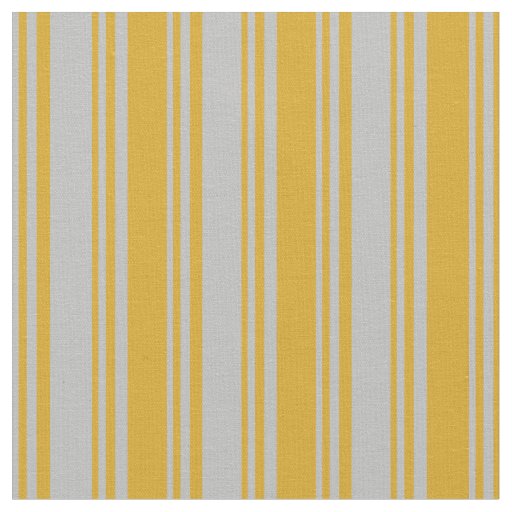 Grey and Goldenrod Lines/Stripes Pattern Fabric