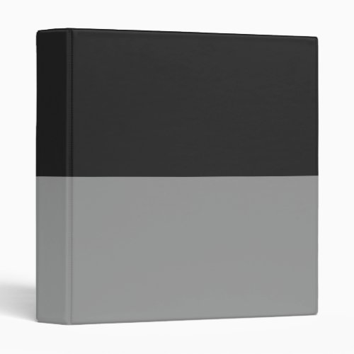 Grey and Gray Simple Extra Wide Stripes 3 Ring Binder