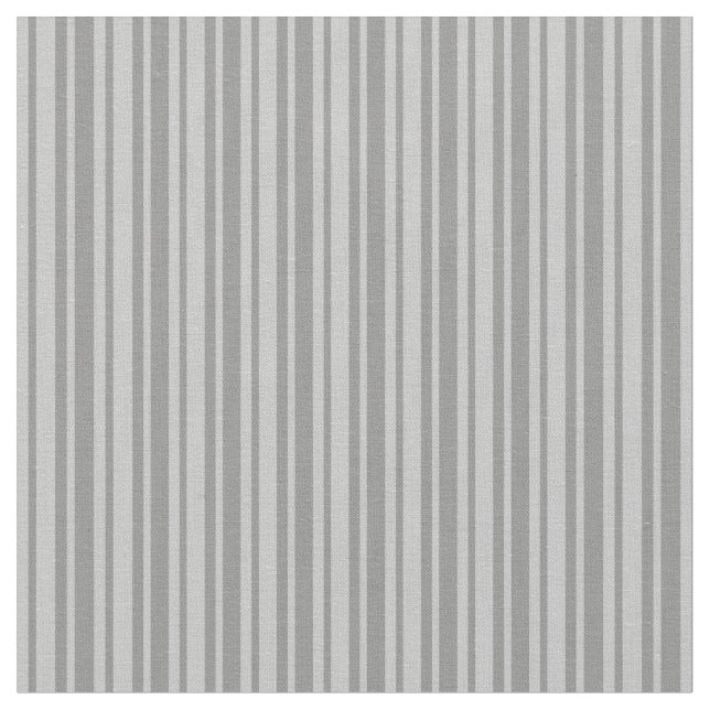 Grey and Gray Stripes Fabric (Close Up)