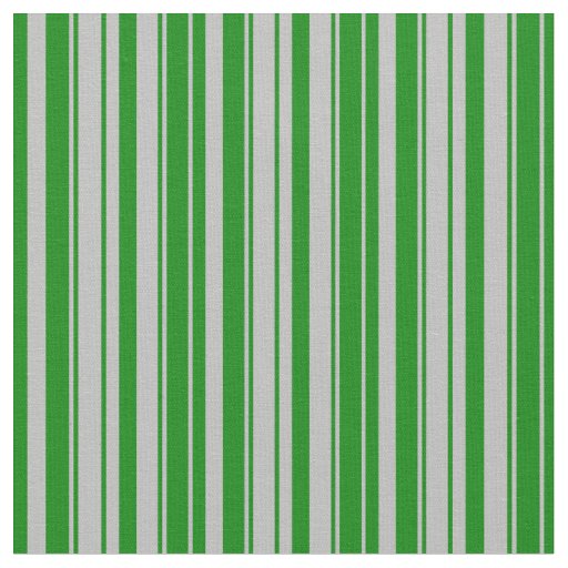Grey and Green Colored Stripes Fabric