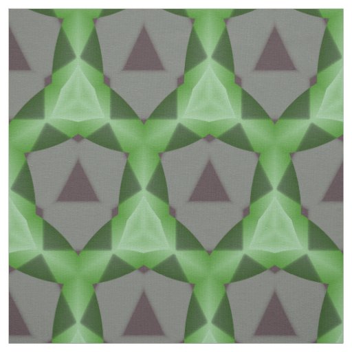 Grey and Green Pattern Fabric