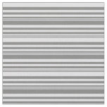 [ Thumbnail: Grey and Lavender Colored Stripes Fabric ]