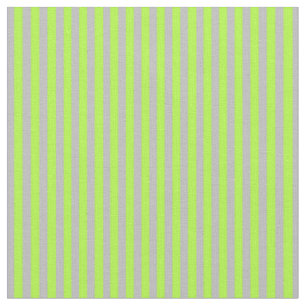 Grey and Light Green Lined Pattern Fabric
