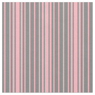 Grey and Light Pink Stripes Pattern Fabric