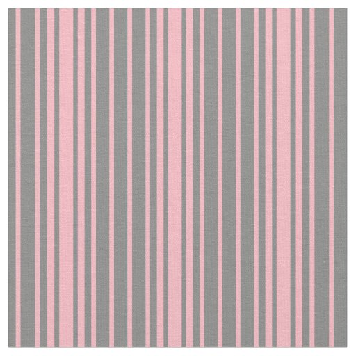 Grey and Light Pink Stripes Pattern Fabric
