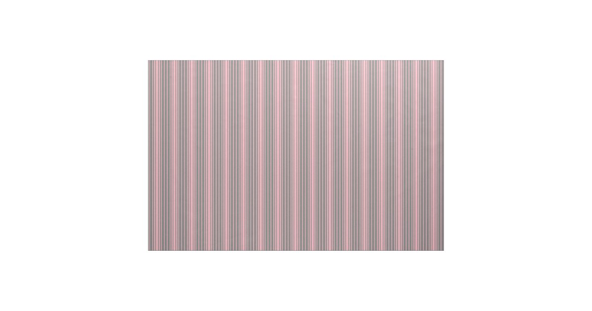 Grey and Light Pink Stripes Pattern Fabric Zazzle