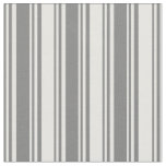 [ Thumbnail: Grey and Mint Cream Striped/Lined Pattern Fabric ]