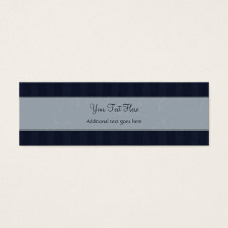 Grey and Navy Floral Wisps & Stripes with Monogram