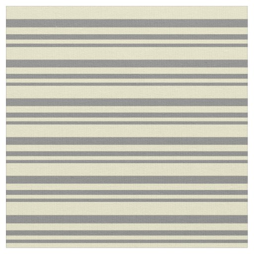 Grey and Pale Goldenrod Pattern Fabric